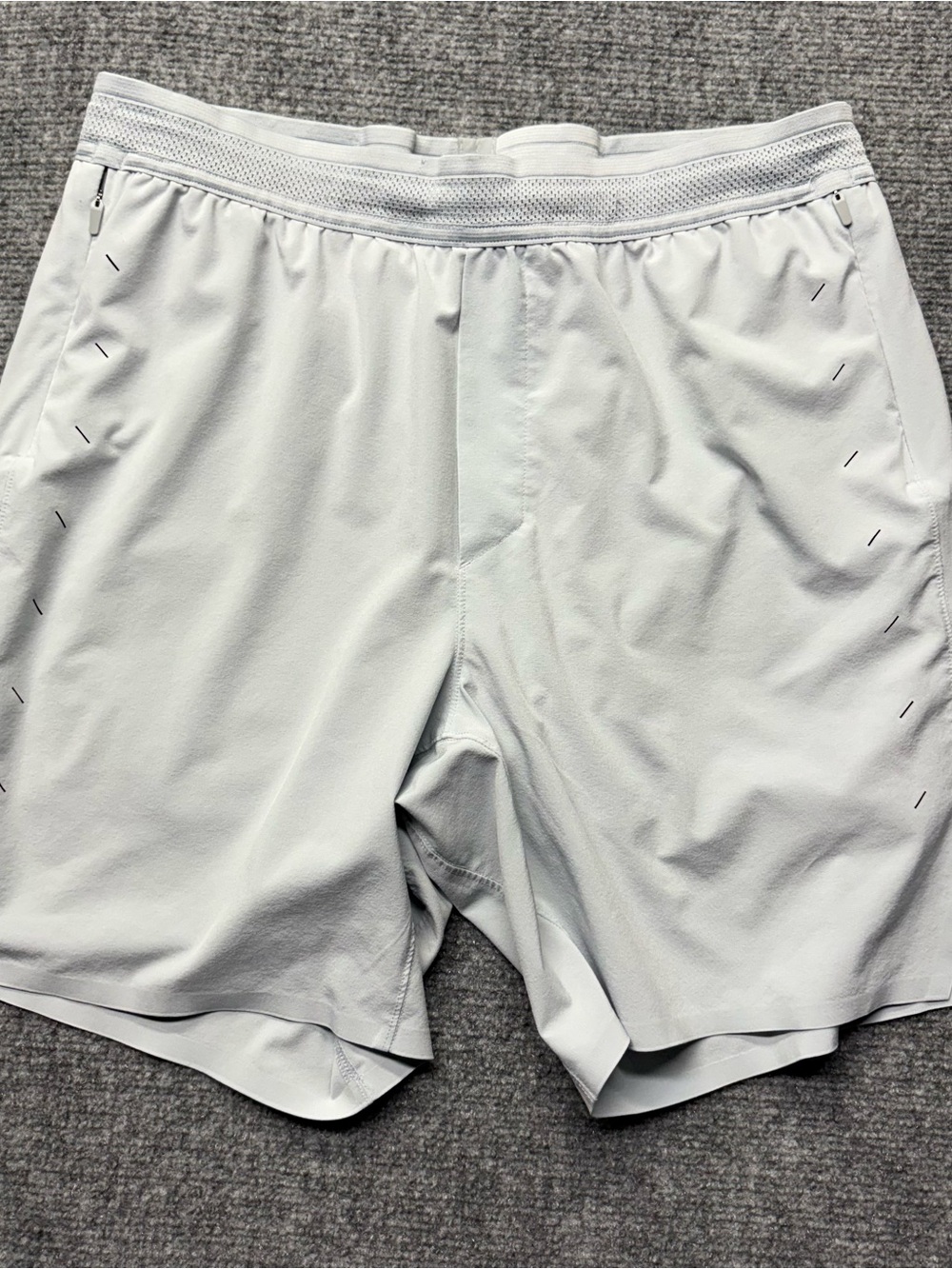 Ten Thousand Session Shorts Mens Medium 7" Gray Drawstring Lined Gym Running